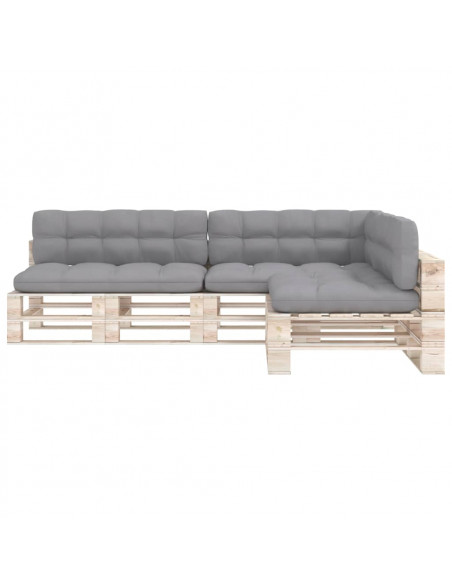 Cuscini per Divano Pallet 7 pz Grigi