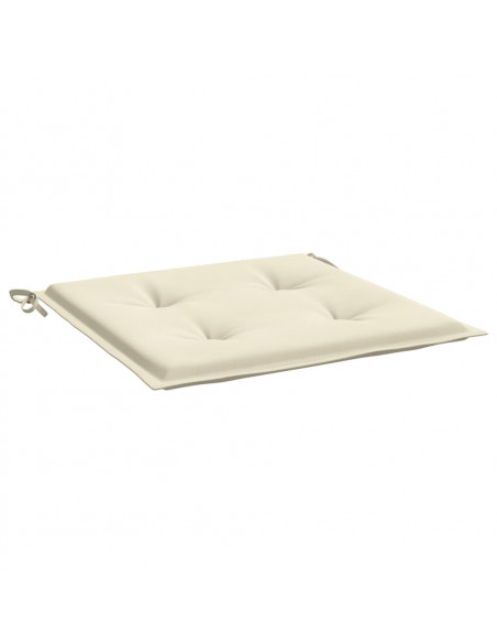 Cuscini per Sedia 6 pz Crema 50x50x3 cm in Tessuto Oxford