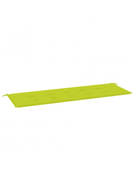 Cuscino per Panca Verde Brillante 150x50x3 cm in Tessuto Oxford
