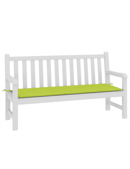 Cuscino per Panca Verde Brillante 150x50x3 cm in Tessuto Oxford