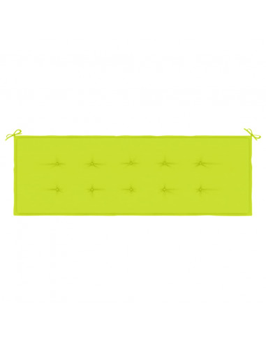 Cuscino per Panca Verde Brillante 150x50x3 cm in Tessuto Oxford