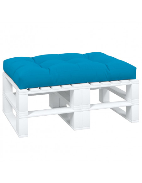 Cuscino per Pallet Blu 120x80x12 cm in Tessuto