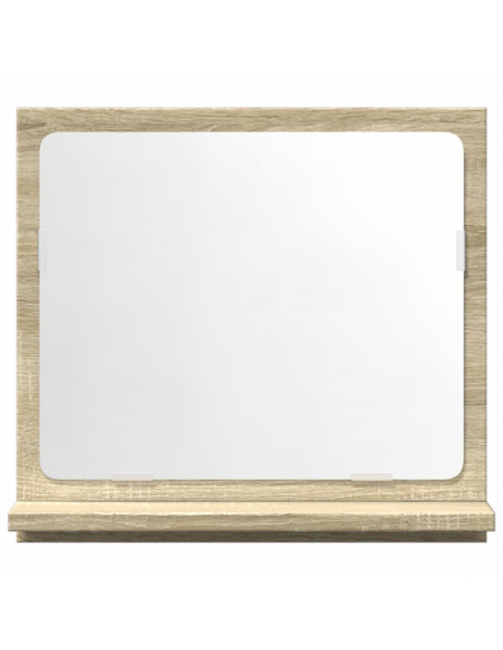 Mobile Bagno con Specchio Rovere Sonoma 40x11x37 cm Truciolato