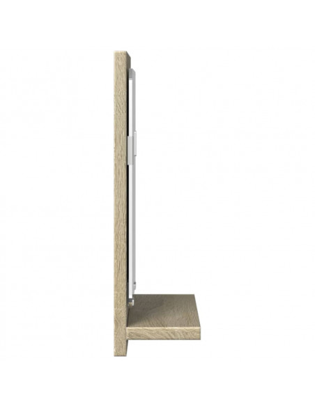Mobile Bagno con Specchio Rovere Sonoma 40x11x37 cm Truciolato