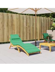 Cuscino per Lettino Verde 186x58x3 cm in Tessuto Oxford 2