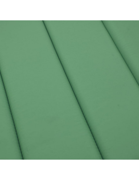 Cuscino per Lettino Verde 186x58x3 cm in Tessuto Oxford
