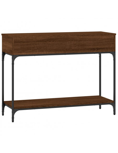 Tavolo Consolle Rovere Marrone 100x34,5x75 cm Legno Multistrato