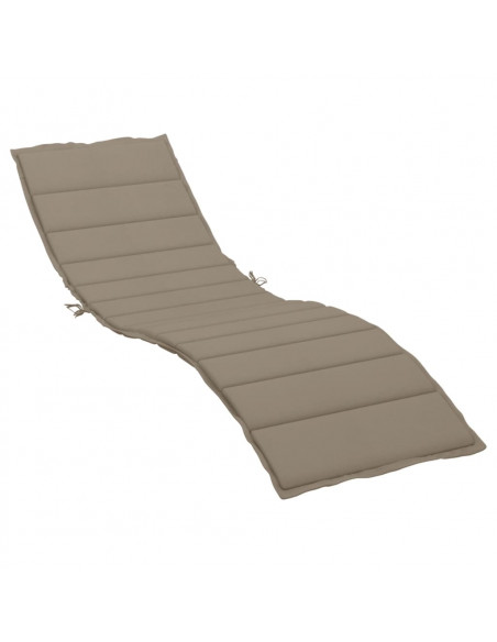Cuscino per Lettino Tortora 200x50x3 cm in Tessuto Oxford