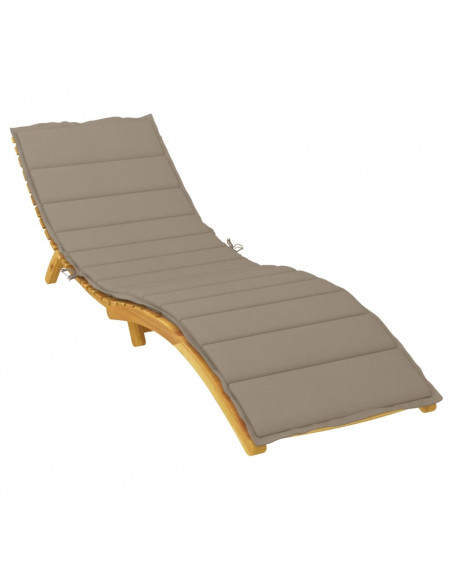 Cuscino per Lettino Tortora 200x50x3 cm in Tessuto Oxford