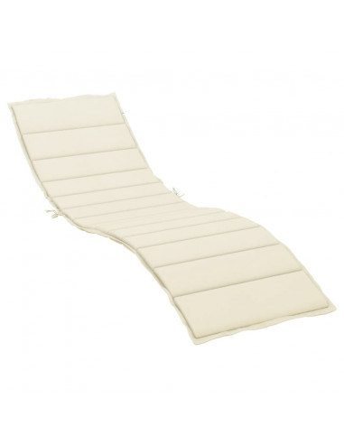 Cuscino per Lettino Crema 200x60x3 cm in Tessuto Oxford