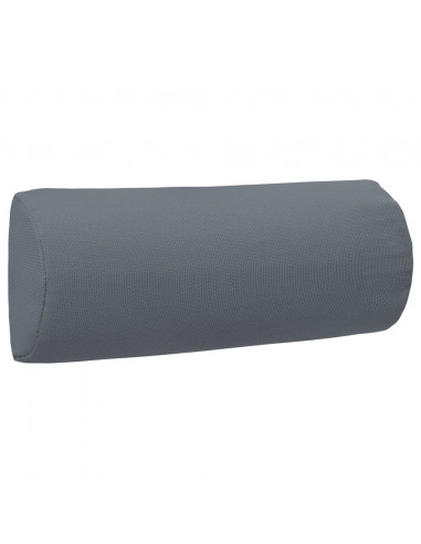 Poggiatesta per Sdraio Grigio 40x7,5x15 cm in Textilene
