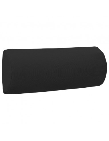 Poggiatesta per Sdraio Nero 40x7,5x15 cm in Textilene