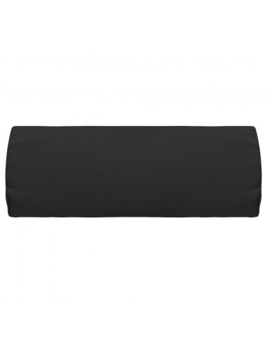 Poggiatesta per Sdraio Nero 40x7,5x15 cm in Textilene