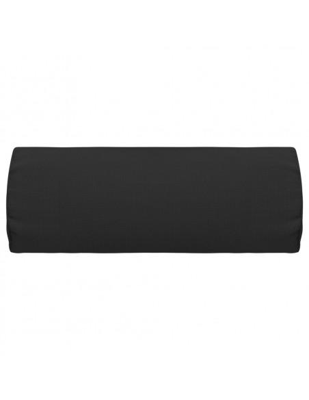 Poggiatesta per Sdraio Nero 40x7,5x15 cm in Textilene