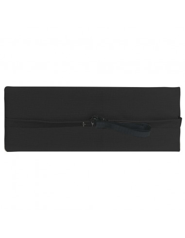 Poggiatesta per Sdraio Nero 40x7,5x15 cm in Textilene