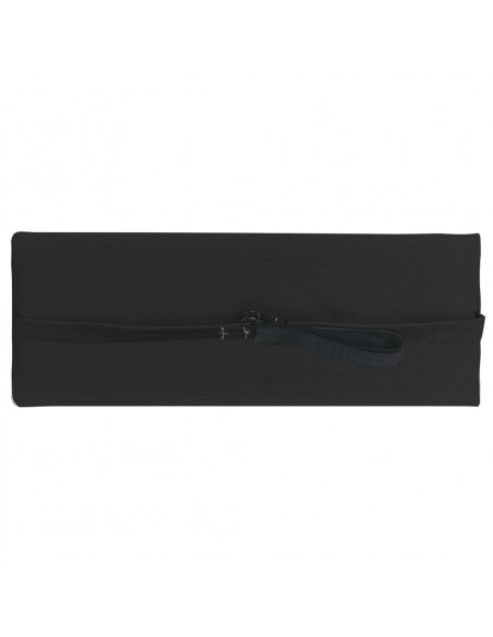 Poggiatesta per Sdraio Nero 40x7,5x15 cm in Textilene