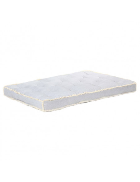 Cuscino per Divano in Pallet Grigio 120x80x10 cm