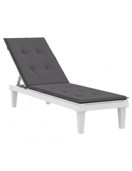 Cuscino per Sdraio Antracite (75+105)x50x3 cm
