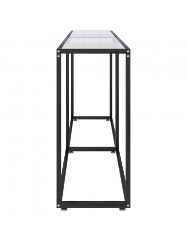 Tavolo Consolle Trasparente 180x35x75,5 cm in Vetro Temperato