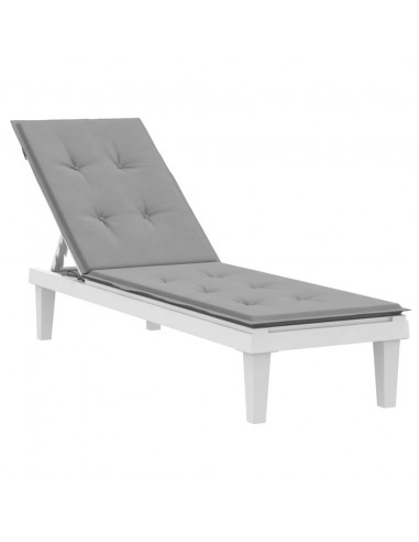 Cuscino per Sdraio Grigio (75+105)x50x3 cm