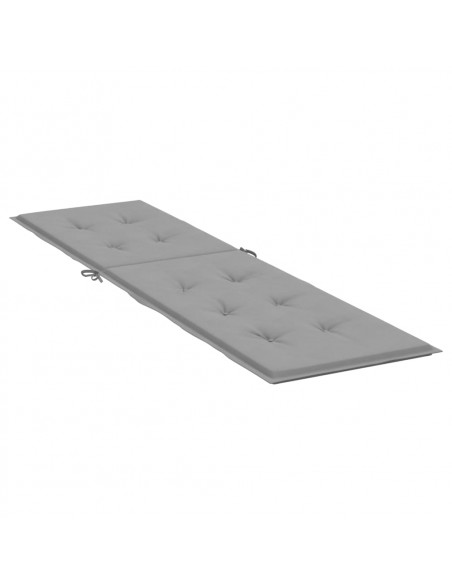 Cuscino per Sdraio Grigio (75+105)x50x3 cm