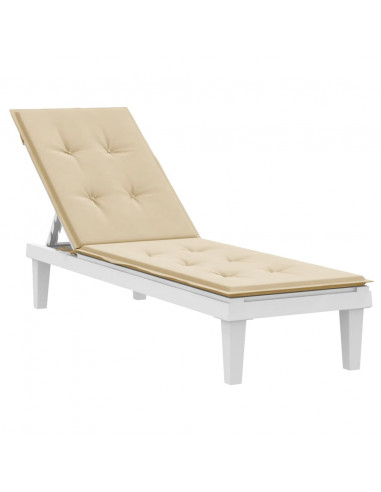Cuscino per Sdraio Beige (75+105)x50x3 cm