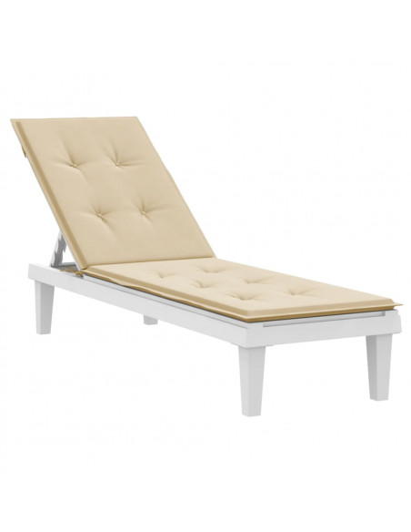 Cuscino per Sdraio Beige (75+105)x50x3 cm