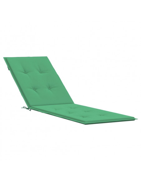 Cuscino per Sdraio Verde (75+105)x50x3 cm