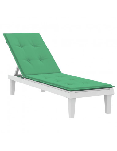 Cuscino per Sdraio Verde (75+105)x50x3 cm