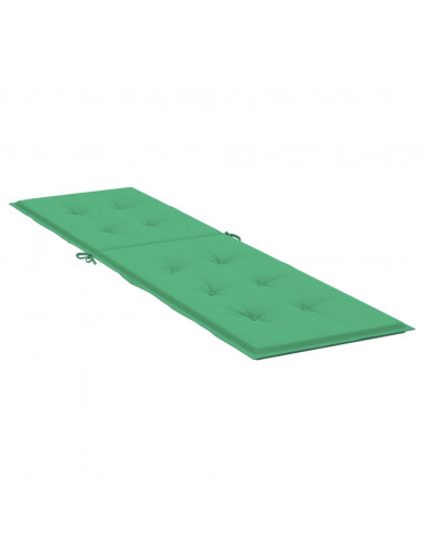 Cuscino per Sdraio Verde (75+105)x50x3 cm