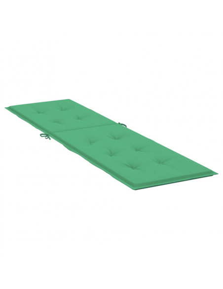 Cuscino per Sdraio Verde (75+105)x50x3 cm