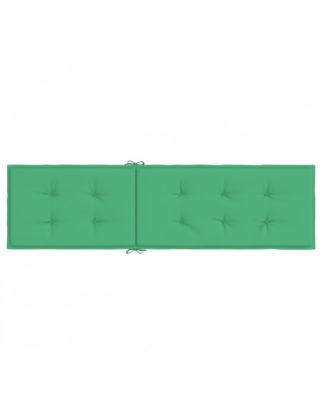 Cuscino per Sdraio Verde (75+105)x50x3 cm