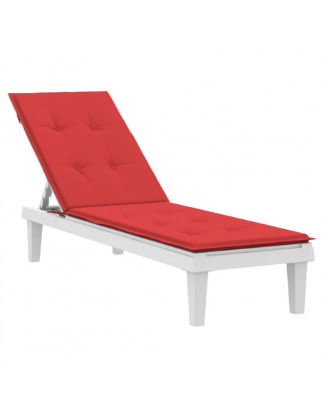 Cuscino per Sdraio Rosso (75+105)x50x3 cm