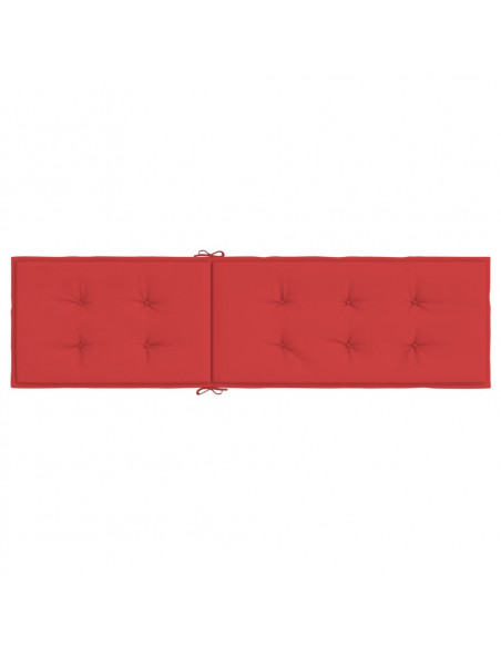Cuscino per Sdraio Rosso (75+105)x50x3 cm