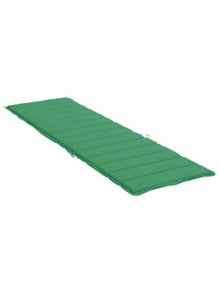Cuscino per Lettino Verde 200x60x3 cm in Tessuto Oxford