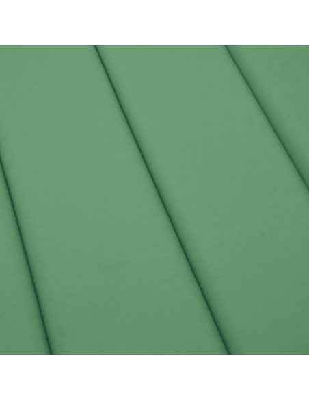 Cuscino per Lettino Verde 200x60x3 cm in Tessuto Oxford