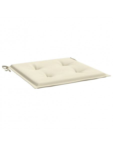 Cuscini per Sedia 6 pz Crema 40x40x3 cm in Tessuto Oxford