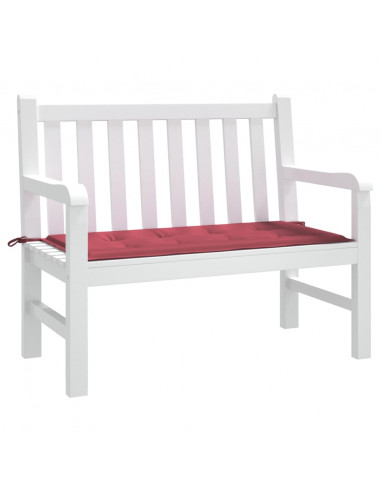 Cuscino per Panca Rosso Vino 100x50x3 cm in Tessuto Oxford