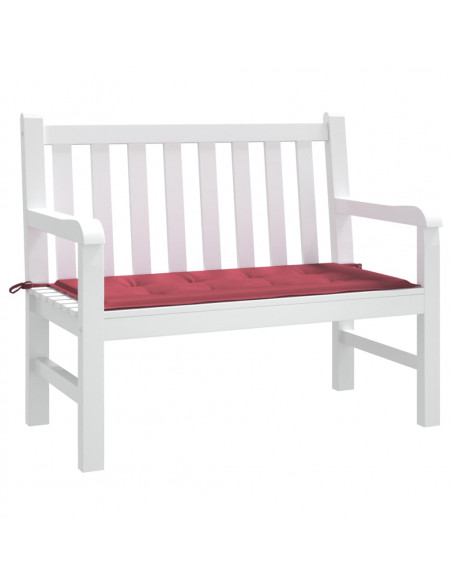 Cuscino per Panca Rosso Vino 100x50x3 cm in Tessuto Oxford