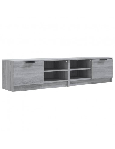 Mobili TV 2 pz Grigio Sonoma 80x35x36,5 cm in Legno Multistrato
