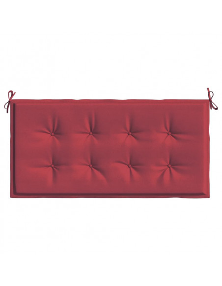 Cuscino per Panca Rosso Vino 100x50x3 cm in Tessuto Oxford