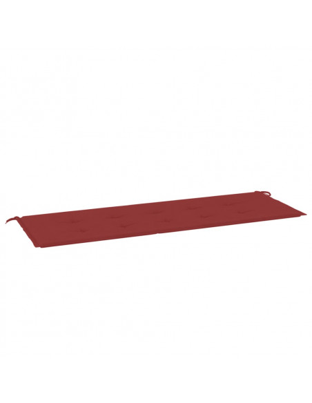 Cuscino per Panca Rosso Vino 150x50x3 cm in Tessuto Oxford