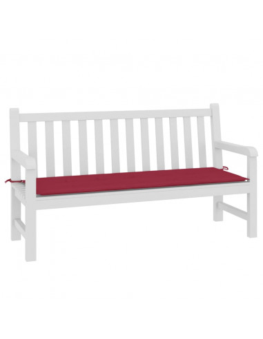 Cuscino per Panca Rosso Vino 150x50x3 cm in Tessuto Oxford