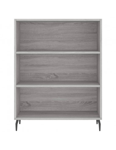 Credenza Grigio Sonoma 69,5x34x180 cm in Legno Multistrato