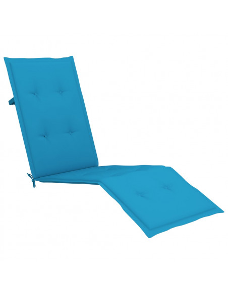Cuscino per Sdraio Blu (75+105)x50x3 cm