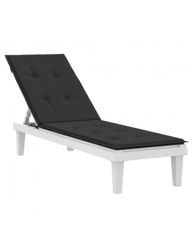 Cuscino per Sdraio Nero (75+105)x50x3 cm