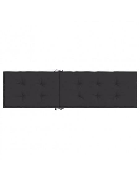 Cuscino per Sdraio Nero (75+105)x50x3 cm