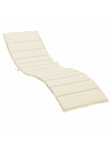 Cuscino per Lettino Crema 200x50x3 cm in Tessuto Oxford