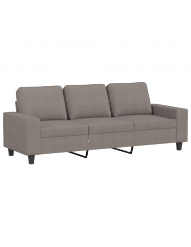 Set di Divani 4 pz Tortora in Tessuto