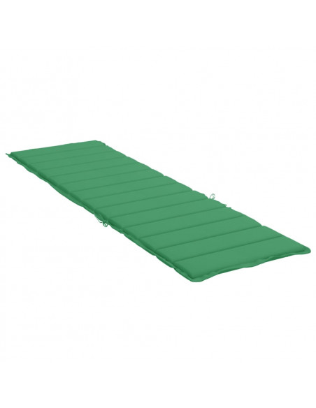 Cuscino per Lettino Verde 200x70x3 cm in Tessuto Oxford